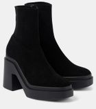 Clergerie Nina suede platform ankle boots
