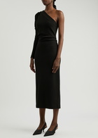Day Birger ET Mikkelsen Valley One-shoulder Stretch-jersey Midi Dress Black