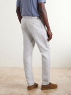 Onia - Straight-Leg Linen Trousers - Blue