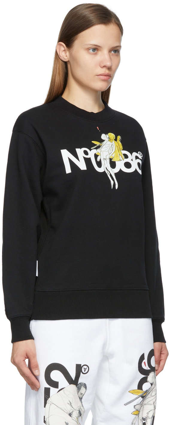 Aitor Throup’s TheDSA Black 'N.0086' Crewneck Sweatshirt