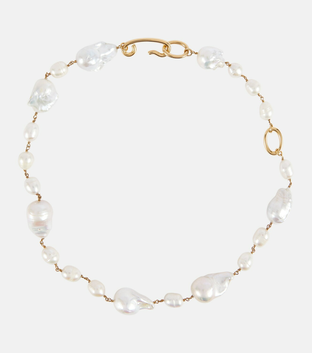 Jil Sander CANDY Necklace キャンディー Jil Sander two-tone Chunky Chain Necklace | Gold | FARFETCH JO