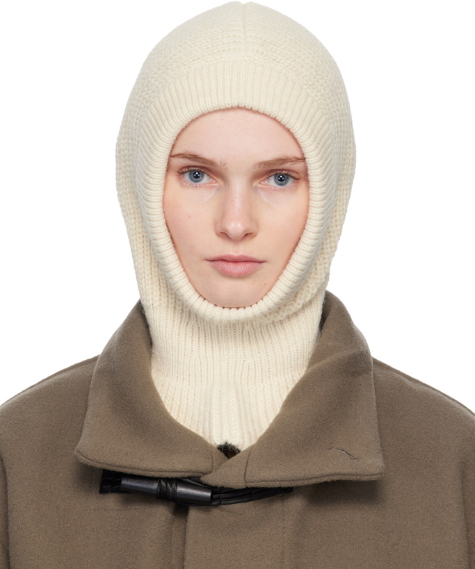 Photo: LEMAIRE Off-White Hood Balaclava