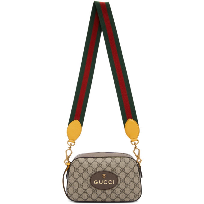 Gucci Brown GG Supreme Neo Vintage Pouch Beige Cloth Cloth ref.920247 -  Joli Closet