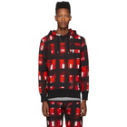 Alexander McQueen Black and Red Pullover Hoodie