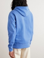 Polo Ralph Lauren - Logo-Embroidered Cotton-Jersey Hoodie - Blue