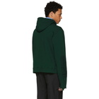 JW Anderson Green Raw Edge Hoodie