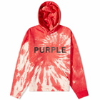 Purple Brand Men's Swirl Dye Hoody in Orange