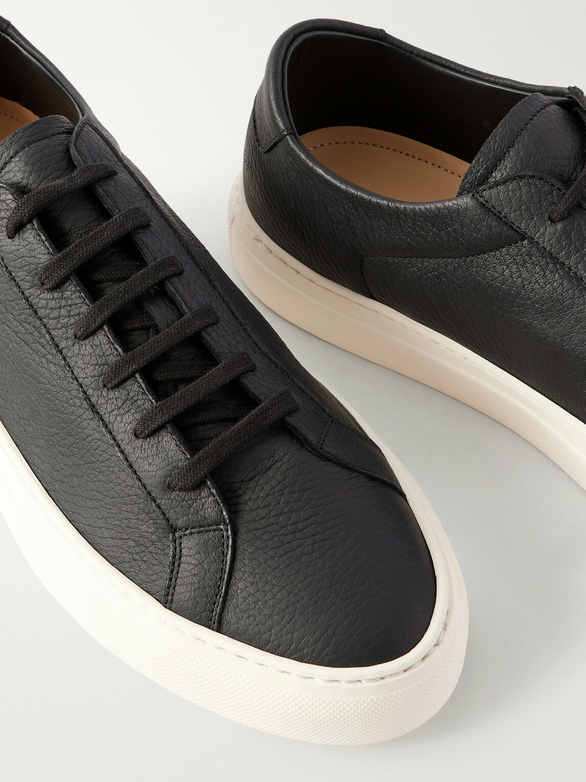 Common Projects - Achilles Full-Grain Leather Sneakers - Black