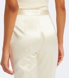 Danielle Frankel Bridal Daulton wool and silk flared pants