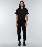 Alexander McQueen - Embroidered cotton jersey T-shirt