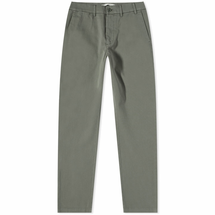 Photo: Norse Projects Men's Aros Slim Light Stretch Chino in Dried Sage Green