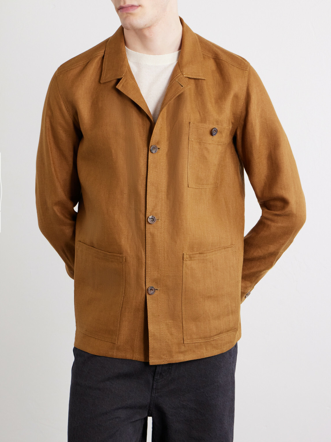 Anderson & Sheppard - Linen Jacket - Brown