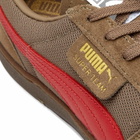 Puma Men's Super Team OG Sneakers in Totally Taupe/For All Time Red