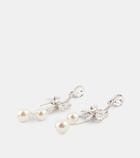 Alessandra Rich Bow-embellished clip-on earrings