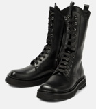 The Attico Robin leather combat boots