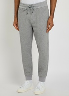 Boss Slim-leg Cotton-blend Sweatpants Light Grey