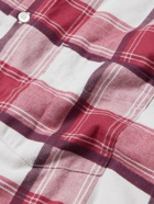 Mr P. - Checked Cotton-Flannel Shirt - Burgundy
