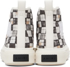 AMIRI Gray & White Checkered Court Hi Sneakers