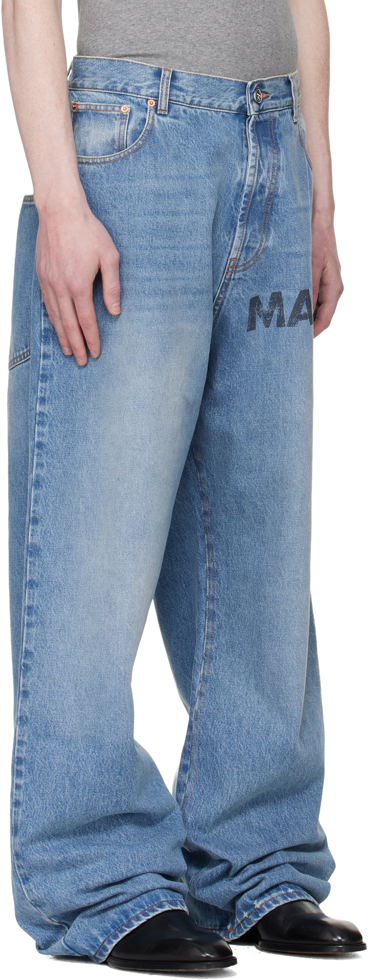VETEMENTS Blue 'Made In Europe' Jeans