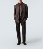 Brioni Prince of Wales check wool blazer