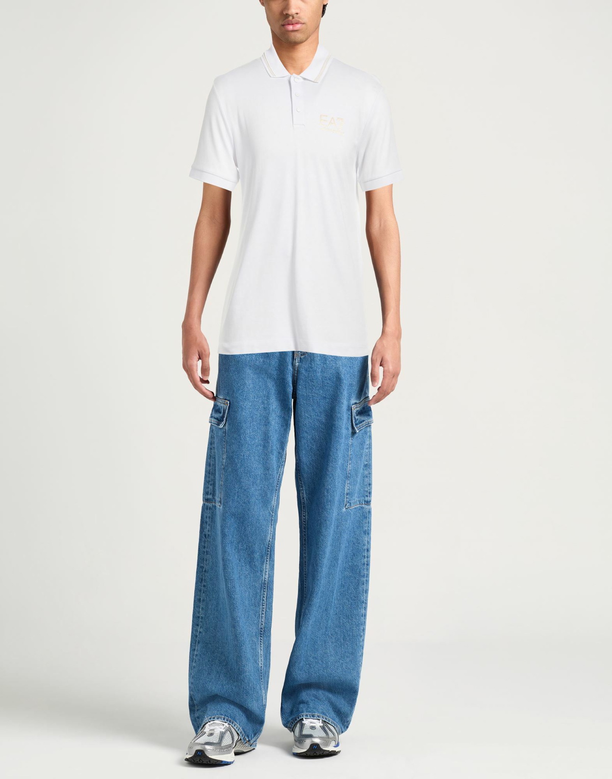 Ea7 Mens Polo shirt in White