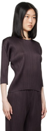 PLEATS PLEASE ISSEY MIYAKE Black Monthly Colors April Top