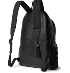 Balenciaga - Arena Logo-Print Crinkled-Leather Backpack - Black