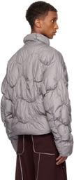 A. A. Spectrum Gray Pileus Down Jacket