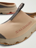 Salomon - RX Slide 3.0 Suede-Trimmed Ripstop and Mesh Slip-On Sneakers - Neutrals