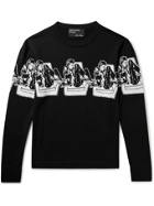 Enfants Riches Déprimés - Intarsia Wool Sweater - Black