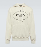 Prada Logo cotton hoodie