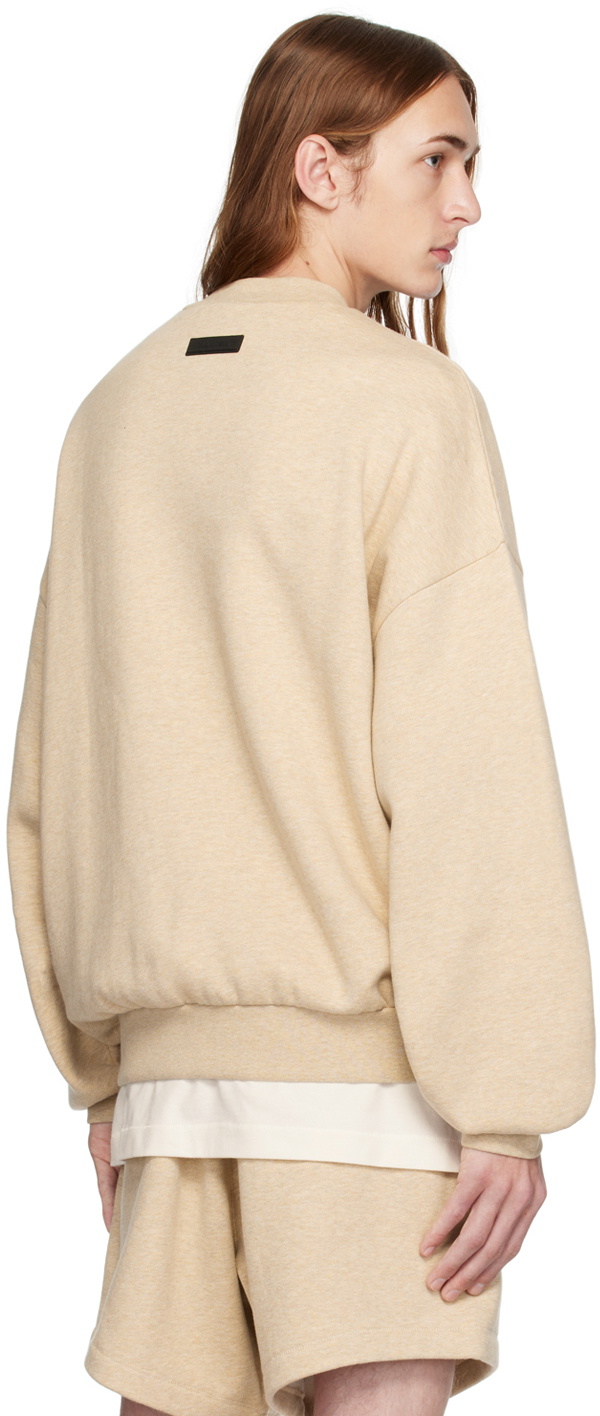 Fear of God ESSENTIALS Beige Crewneck Sweatshirt Fear Of God Essentials