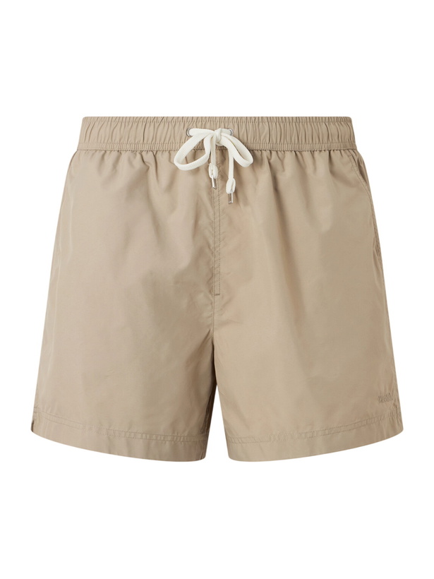 Photo: Zegna - Straight-Leg Mid-Length Swim Shorts - Neutrals