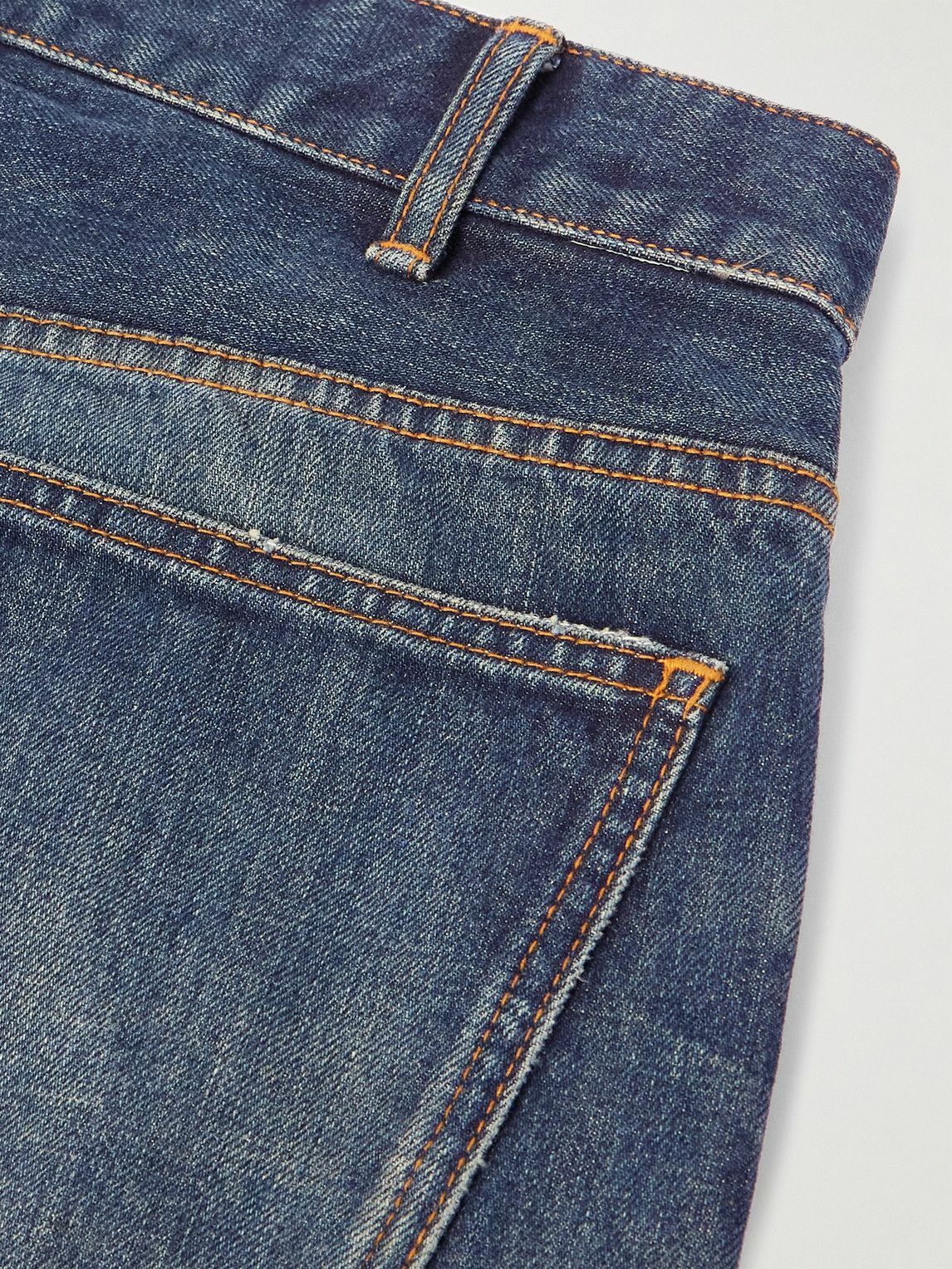 CELINE - Wesley Straight-Leg Distressed Jeans - Blue