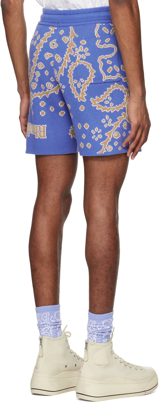 Absurd Bandana Shorts Blue