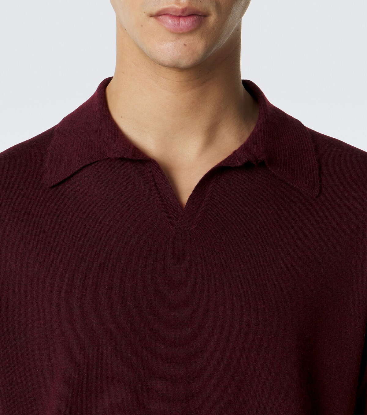 Saman Amel David cashmere and silk polo shirt