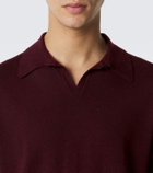 Saman Amel David cashmere and silk polo shirt