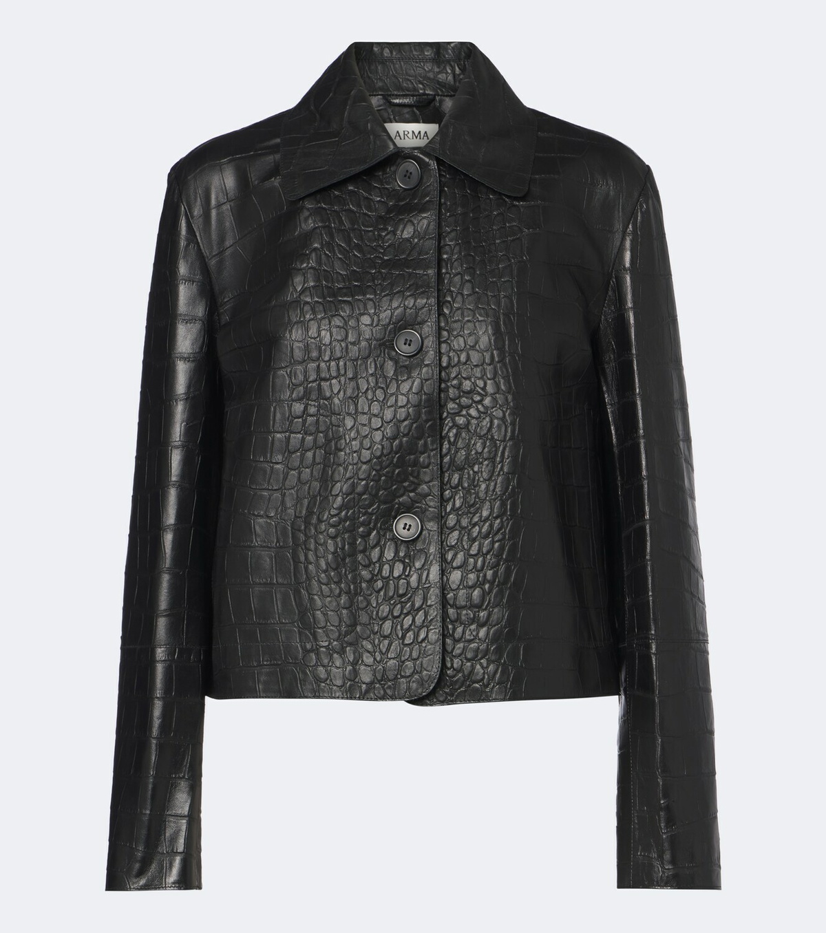 Arma Emy croc-effect leather jacket
