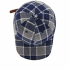 Patta Men's Flannel P Script Sports Cap in Mourning Dove Check