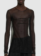 ANN DEMEULEMEESTER Greg L/s Slim Fit Tulle T-shirt