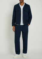 Officine Générale Jean-baptiste Seersucker Jacket Navy