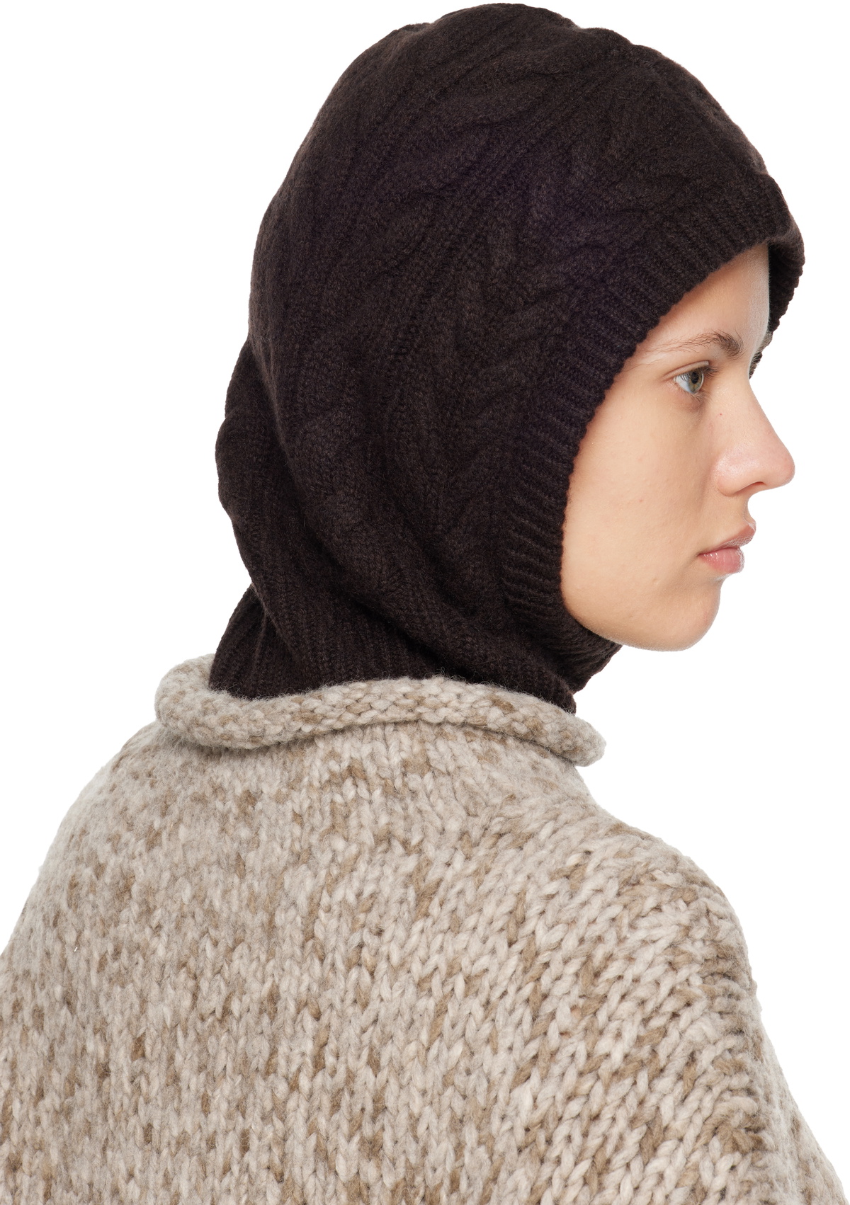 LISA YANG Brown Ylda Balaclava