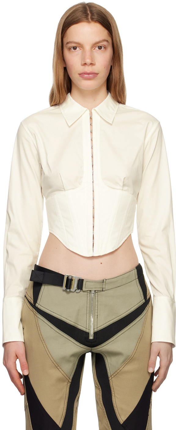 Dion Lee White Undercorset Shirt Dion Lee