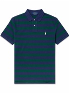 Polo Ralph Lauren - Striped Cotton-Piqué Polo Shirt - Blue