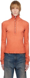MISBHV Orange Half-Zip Sweater
