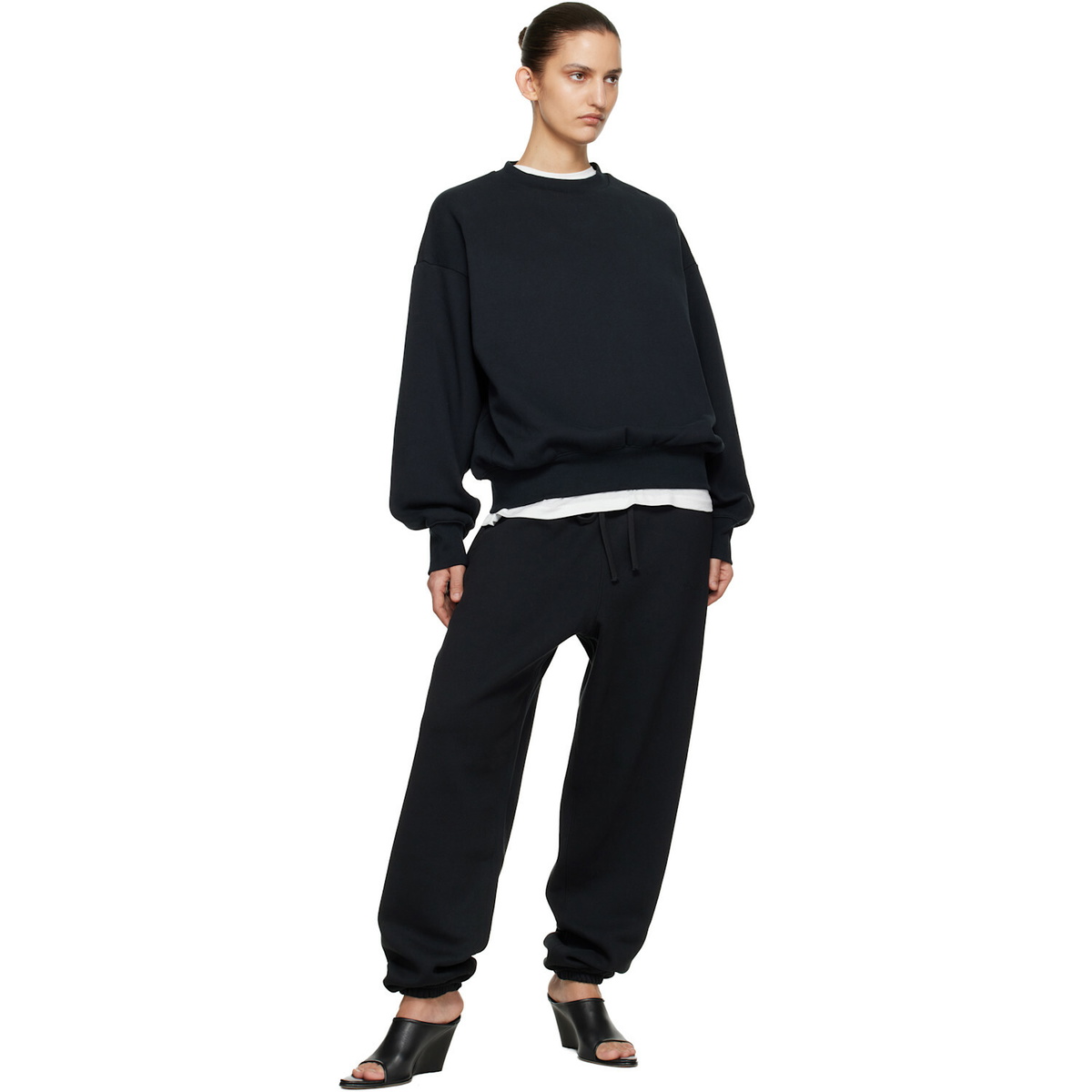 Fear of God ESSENTIALS Black Classic Crewneck Sweatshirt