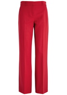 Casablanca Sports Straight-leg Wool-blend Trousers Red
