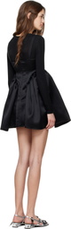 Cecilie Bahnsen Black Ovid Minidress