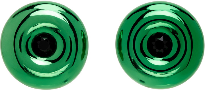 Photo: JW Anderson Green Bumper Moon Crystal Earrings