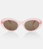 Celine Eyewear Bold 3 Dots oval sunglasses